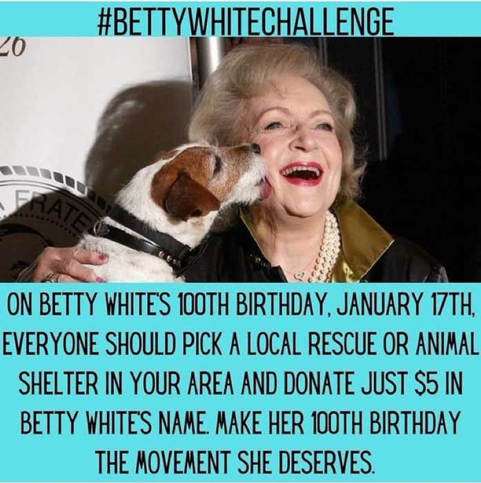 betty white challenge