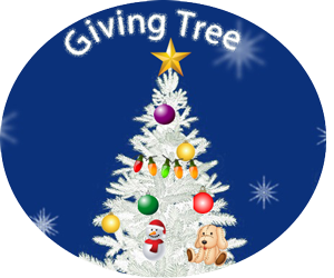 giving tree with decorations