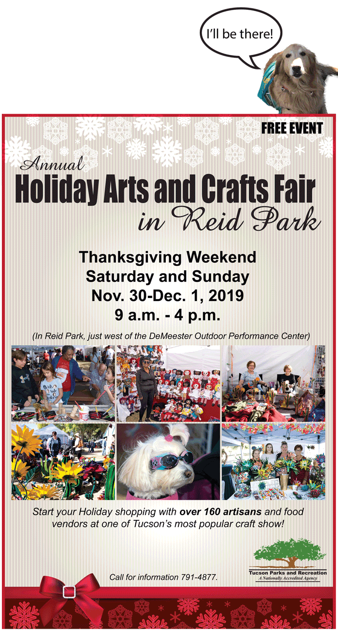 Holiday Reid Park Arts Craft Fair 2019 poster